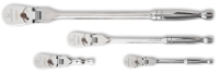 GEARWRENCH SOCKET HANDLE SET RATCHET FLEX 1/4 3/8 1/2 & 3/8'' STUBBY