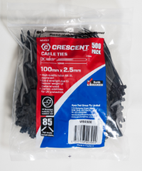 CABLE TIE 100 X 2.5MM - PKT OF 500 ( BLACK) 