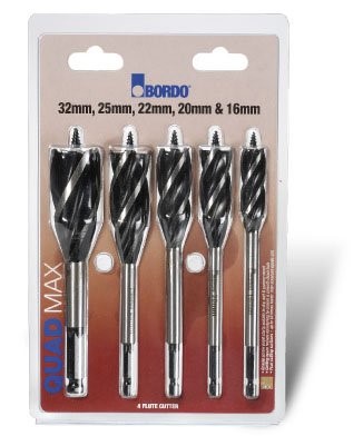 BORDO DRILL QUAD MAX SET 16 18 20 25 32MM 