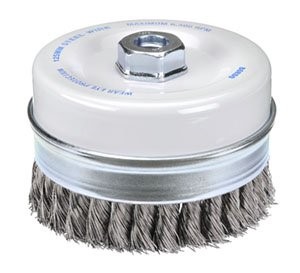 BORDO CUP BRUSH TWIST KNOT STEEL 125MM - 1R - M14 X 2.00 