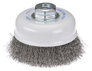BORDO CUP BRUSH CRIMPED WIRE STEEL 120MM - M14 X 2.00 