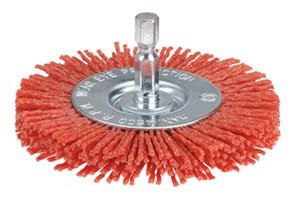 BORDO WHEEL NYLON GRIT 50MM - 1/4 SHANK 
