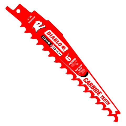 DIABLO DS0603CP RECIPROCATING SAW BLADE TCT PRUNING 6'' 