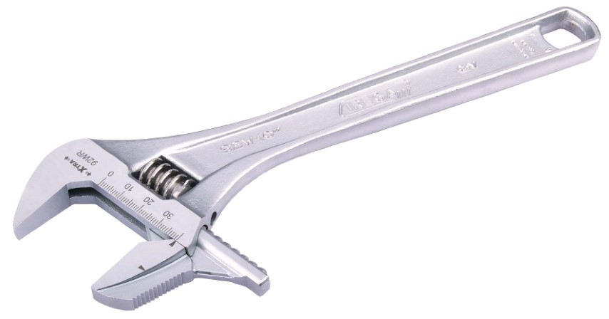 IREGA REVERSIBLE ADJ WRENCH CHROME STYLE 92WIDE - 6IN 