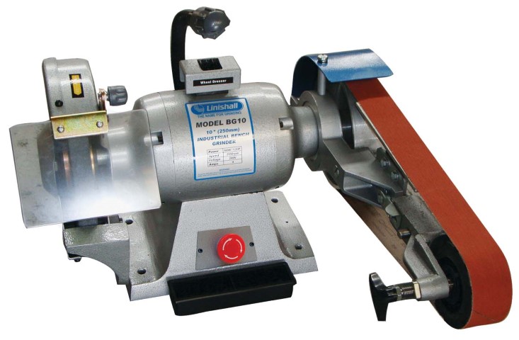 LINISHALL HD 10IN GRINDER WITH 1220/50 BELT GRINDER 