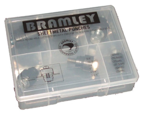 BRAMLEY CHASSIS HOLE PUNCH 6 PIECE SET 