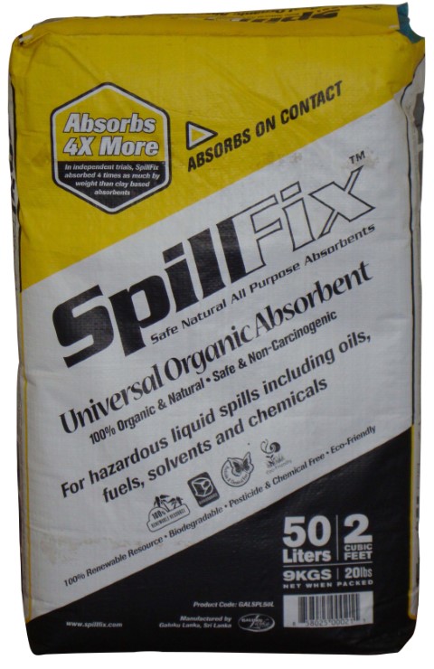 SPILLFIX UNIVERSAL ORGANIC COIR ABSORBENT - 50 LTR 