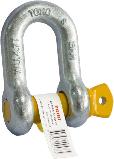 TOHO DEE SHACKLE GALV - GRADE S - 10MM - 1.0T 