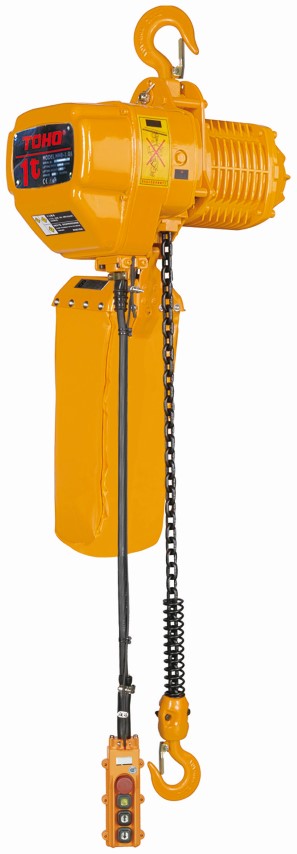 TOHO ELECTRIC CHAIN HOIST 1T/3M THREE PHASE 2 SPEED 