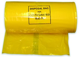 BAG CONTAMINATED WASTE 240LITRE YELLOW ANTI STATIC 