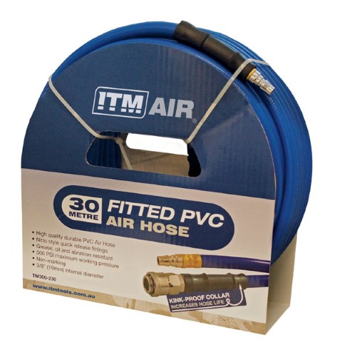 HOSE AIR 10MM X 30M PVC AIR HOSE COMES WITH COUPLERS 