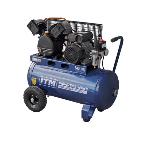 ITM AIR COMPRESSOR BELT DRIVE 2.2HP 50LTR FAD 185L/MIN 