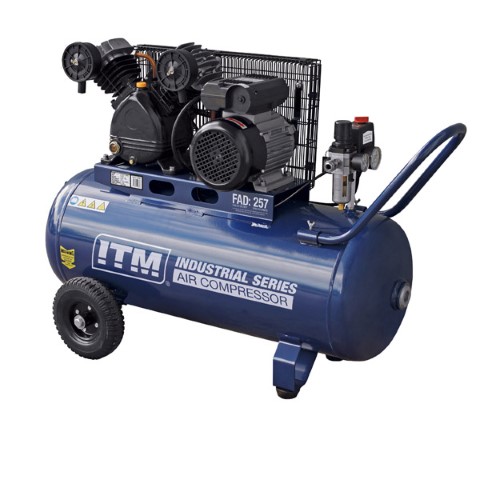 ITM AIR COMPRESSOR BELT DRIVE 2.5HP 90LTR FAD 257L/MIN 