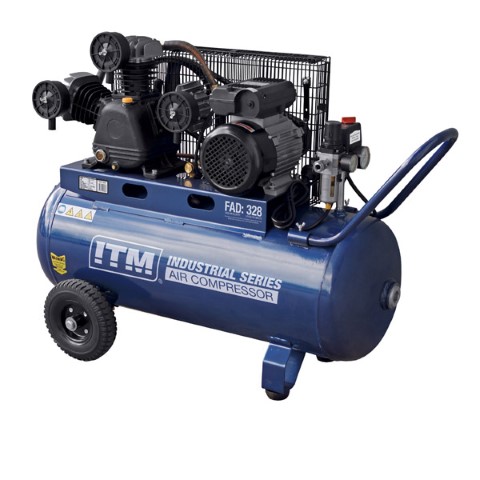 ITM AIR COMPRESSOR BELT DRIVE 3.0HP 90LTR FAD 328L/MIN 