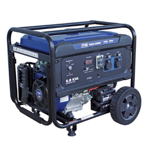 ITM GENERATOR 6.8KVA PETROL 5500 WATT PEAK ELECTRIC START 