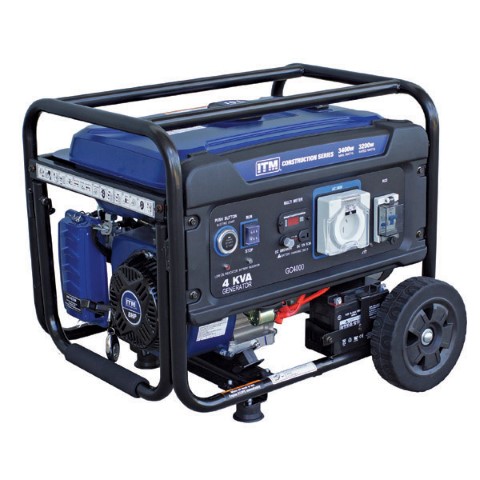 ITM GENERATOR 4KVA PETROL 3400W PEAK ELECTRIC START W/REMOTE