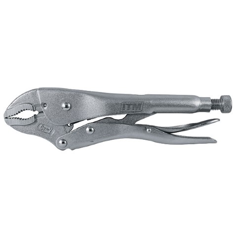ITM LOCKING PLIER CURVED JAW 175MM 
