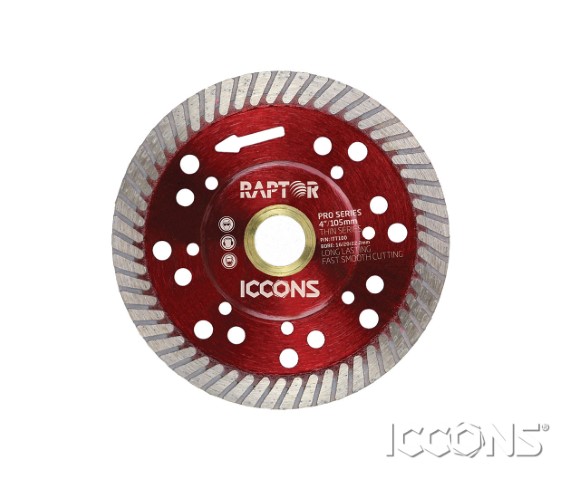 ICCONS TURBO THIN 125MM BLADE RED 