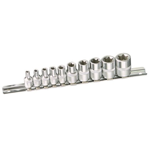 KINCROME SOCKET SET TORX 10PCE  