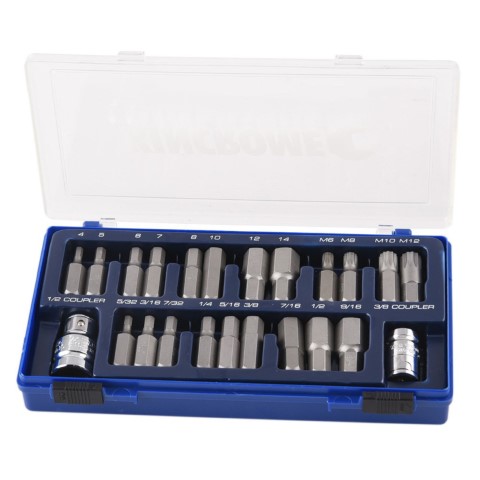 KINCROME HEX & SPLINE SET 1/2DVE 23PCE 