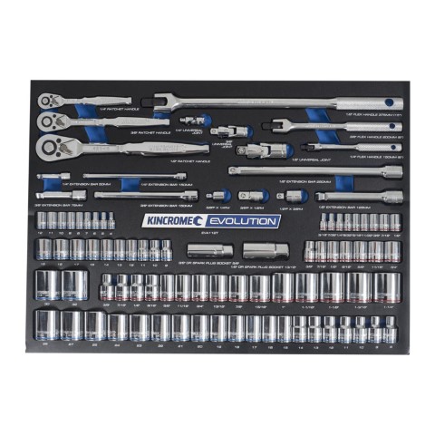 KINCROME EVA TRAY SOCKETS AND ACCESSORIES 92 PIECE 