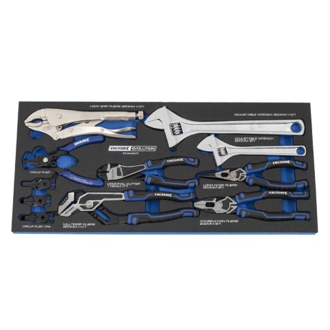 KINCROME EVA TRAY PLIERS / WRENCHES 8 PIECE 