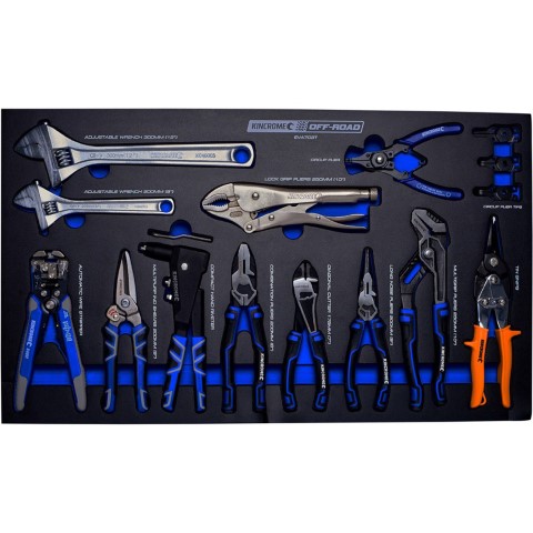 KINCROME PLIER & WRENCH TRAY OFFROAD 12 PCE 
