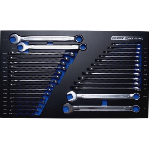 KINCROME COMBINATION SPANNER TRAY OFFROAD 30 PCE 