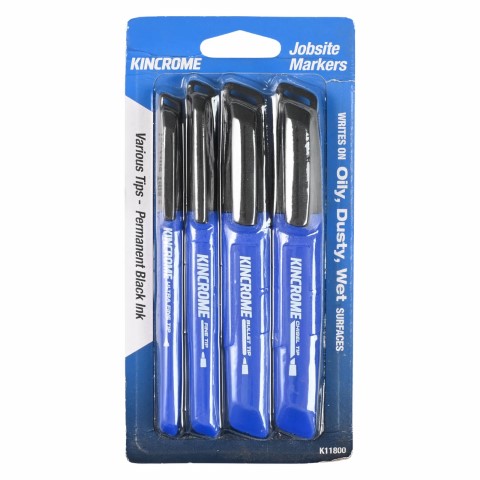 KINCROME MARKER STARTER PACK 4PC - BLK 