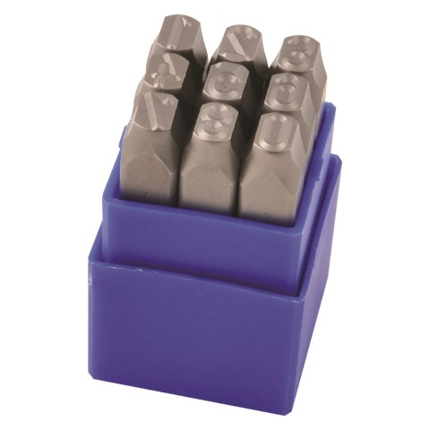 KINCROME NUMBER STAMP SET 10MM 9PC 