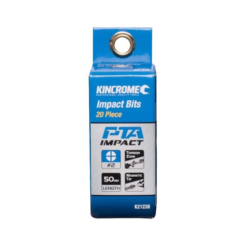 KINCROME IMPACT BIT PH#2 50MM 20 PCK 