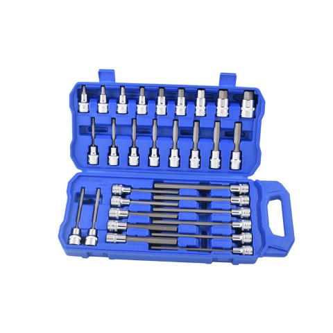 KINCROME 30P 1/2DR METRIC HEX SCKET SET 