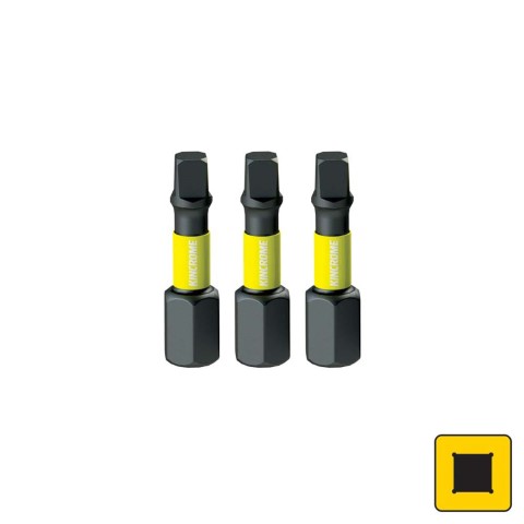 KINCROME - IMPACT BIT SQ#1 25MM 3 PCK 