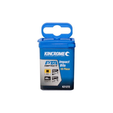 KINCROME - IMPACT BIT SQ#2 25MM 10 PCK 