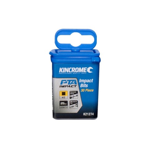 KINCROME IMPACT BIT SQ#2 25MM 30 PCK 