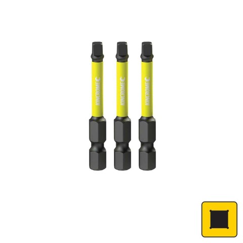 KINCROME - IMPACT BIT SQ#2 50MM 3 PCK 