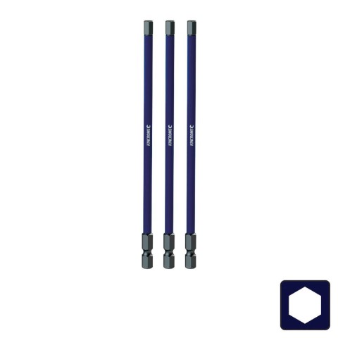 KINCROME - IMPACT BIT HEX 5MM 150MM 3 PCK 