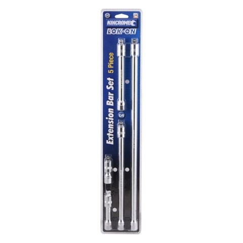 KINCROME 5PC 3/8''DR LOKON EXT BAR SET 