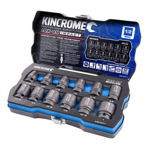 KINCROME LOK-ON SOCKET SET IMP 12P 1/2'' - IMP 