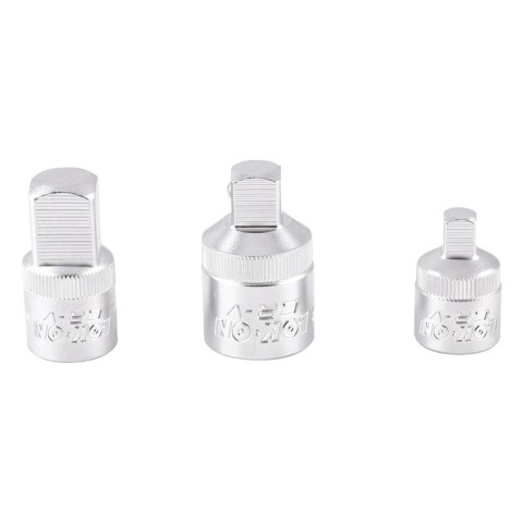 KINCROME LOK-ON ADAPTOR SET SQUARE DRIVE 1/4 3/8 & 1/2'' 3 PIECE