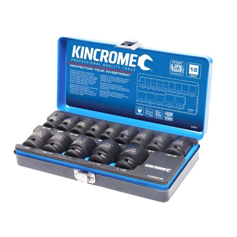 KINCROME IMPACT SOCKET SET 14 PIECE 1/2'' DRIVE - IMPERIAL 