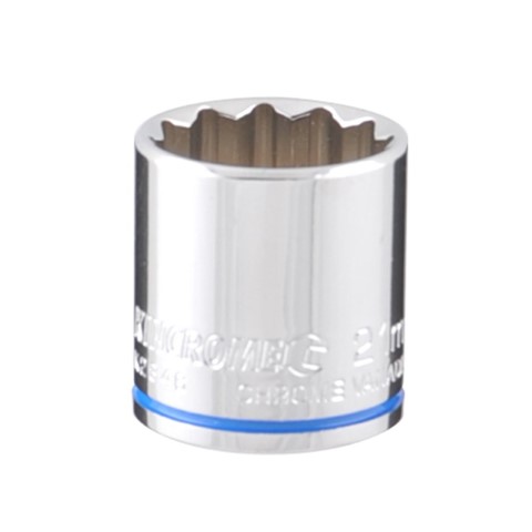 KINCROME SOCKET 3/8'' DVE 21MM MIRROR POLISH 