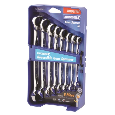 KINCROME 8PCE REVERSE GEAR SPANNER-IMP 