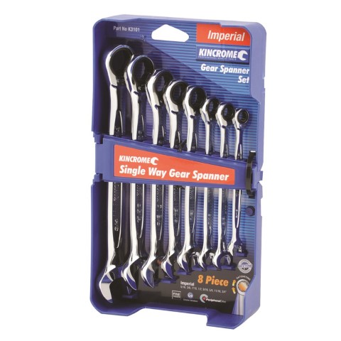 KINCROME 8PCE S/WAY GEAR SPANNER-IMP 