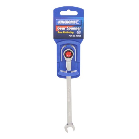 KINCROME SINGLE WAY GEAR SPANNER 8MM 
