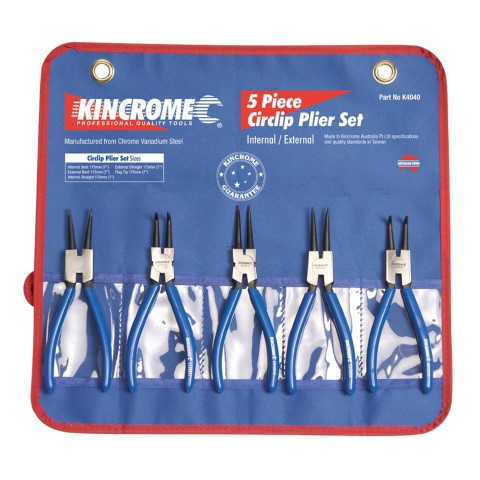 KINCROME KIN-5PCE CIRCLIP PLIER SET 