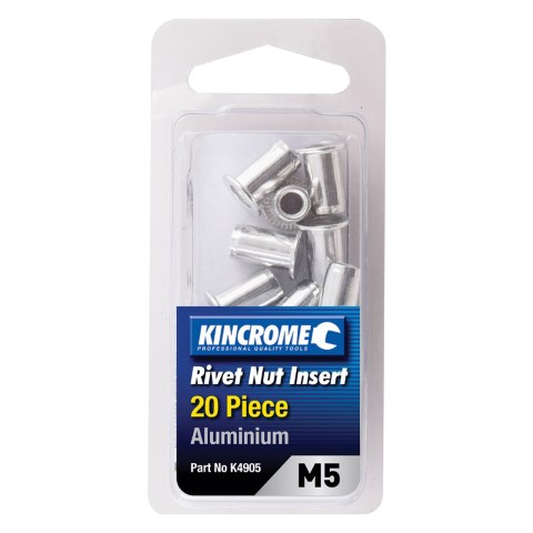 KINCROME RIVNUT ALUMINIUM M5 20 PIECE 