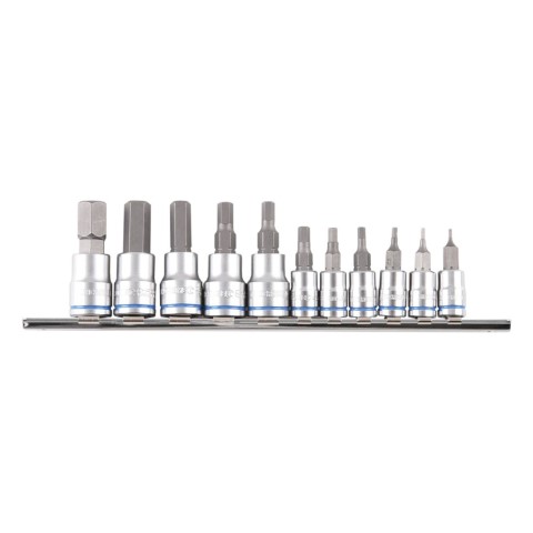 KINCROME HEX SOCKET SET 11 PIECE METRIC 