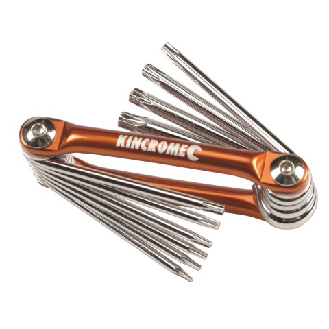 KINCROME KEY WRNCH SET 10PC FOLD T/PROOF 