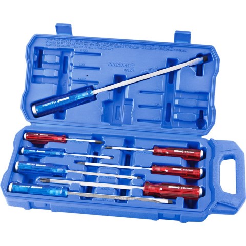 KINCROME SCREWDRIVER SET THRU TANG 8PC 